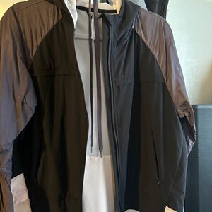 Fabletics Black and Dark Purple Windbreaker